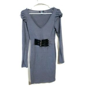 Delirious womens dress sz medium gray new